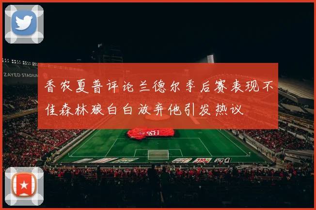 香农夏普评论兰德尔季后赛表现不佳森林狼白白放弃他引发热议